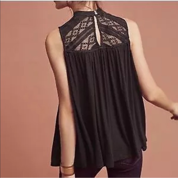 Anthropologie Deletta Brenta Burgundy Top XSP - Picture 2 of 7